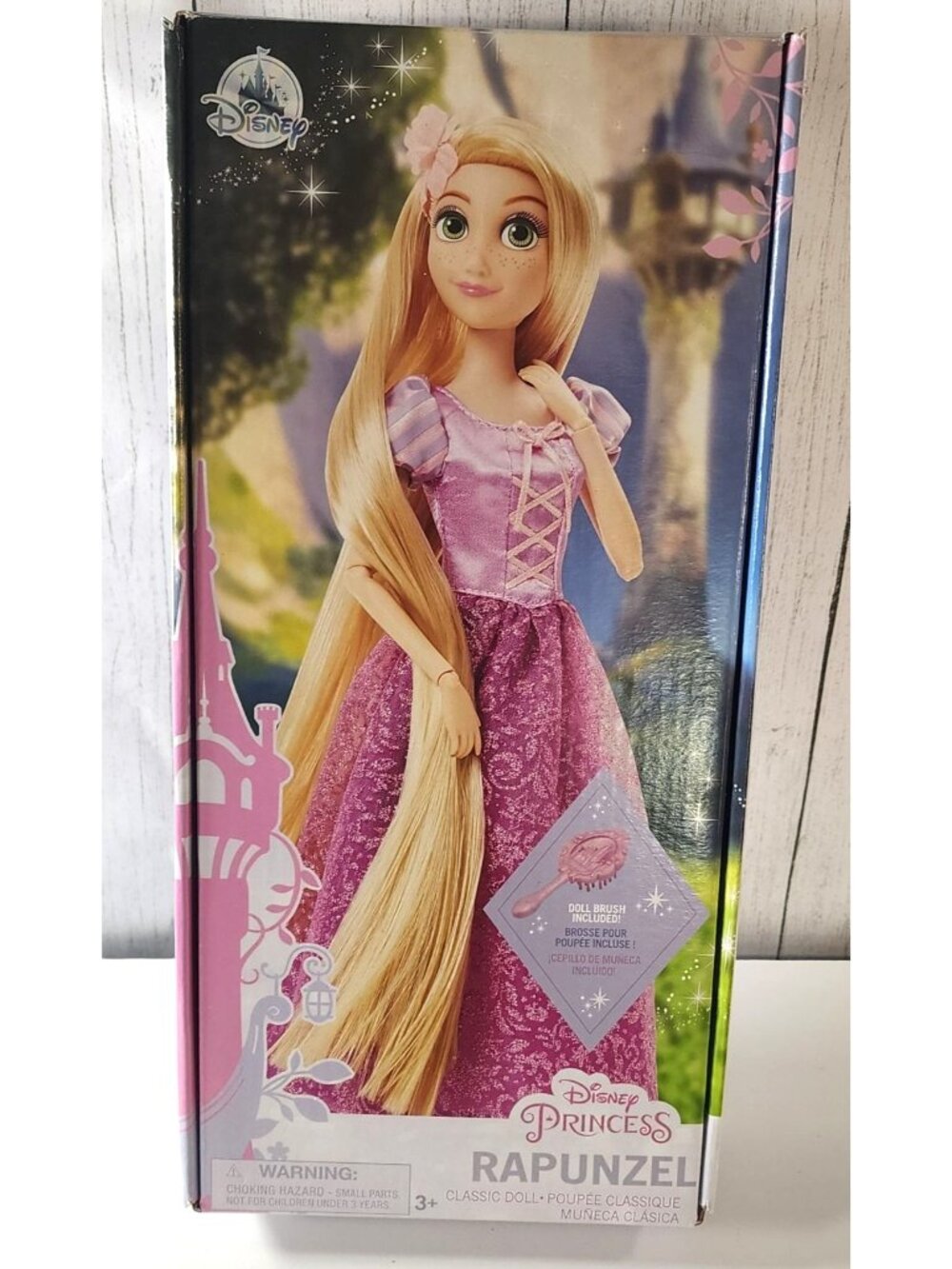 DISNEY PARKS STORE PRINCESS RAPUNZEL DOLL POSEABLE WITH BRUSH TANGLED 12" barbie